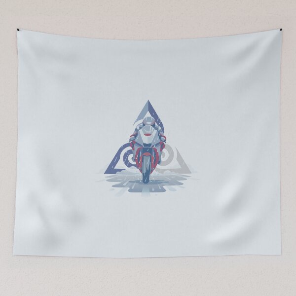 Item preview, Isle of Man TT Rain Race Superbike Geometric Graphic designed and sold by KiwiRider.