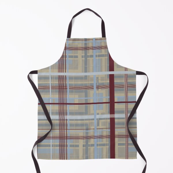 Item preview, Wheat & Blue Plaid — Textured Stripes with Deep Burgundy Contrast designed and sold by FaireWaveArt.