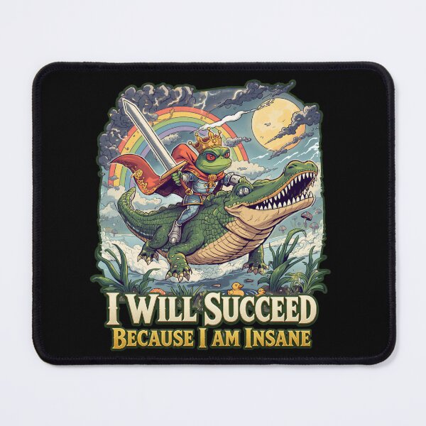 Item preview, I Will Succeed Because I Am Insane Frog Warrior designed and sold by PROPera-design.