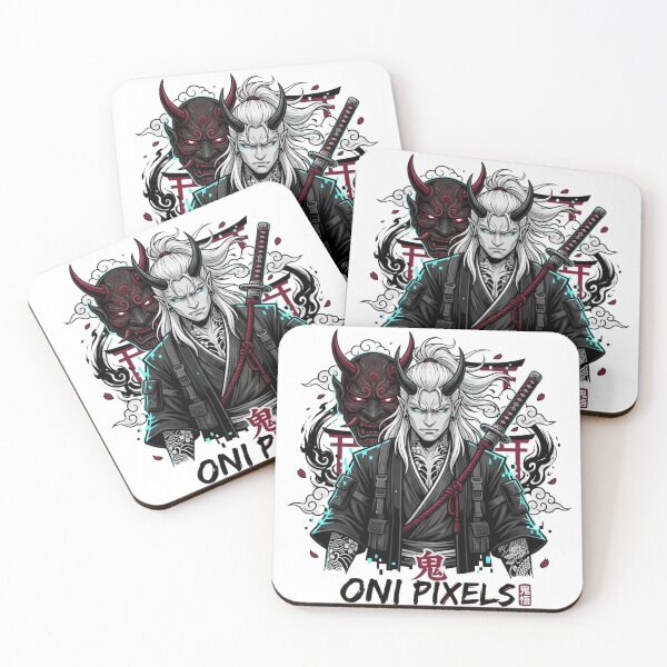 Item preview, Oni Samurai – Japanese Demon Warrior Katana Tokyo Streetwear Design designed and sold by Oni-Pixels.