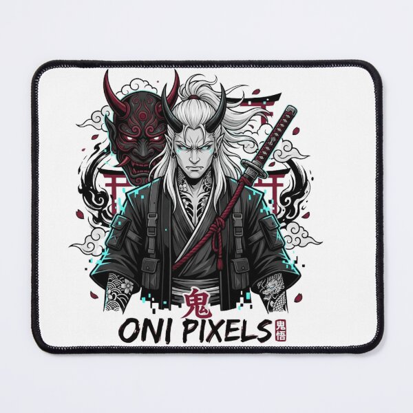 Item preview, Oni Samurai – Japanese Demon Warrior Katana Tokyo Streetwear Design designed and sold by Oni-Pixels.