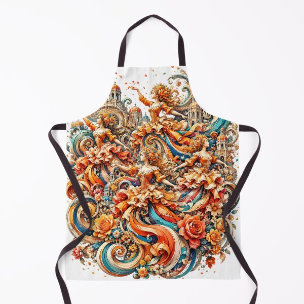 Item preview, Baroque Floral Dreams – Mediterranean Women, Roses and Ornamental Swirls designed and sold by ChicClicker.