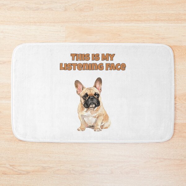 Item preview, French Bulldog Listening Face Funny Frenchie Art designed and sold by NatureUnleashed.
