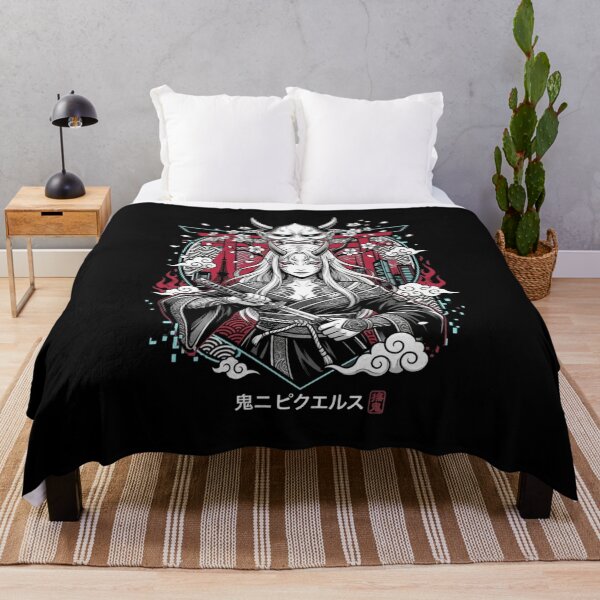Item preview, Oni Kunoichi Samurai Girl – Japanese Demon Katana Tokyo Skyline Design designed and sold by Oni-Pixels.