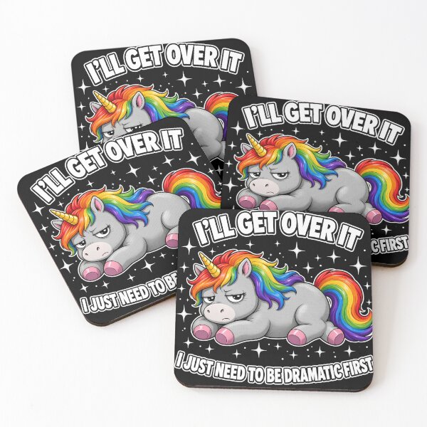 Item preview, I'll Get Over It Dramatic Rainbow Unicorn designed and sold by TshirtsOnline-.