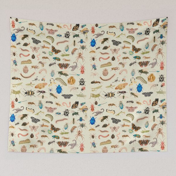 Item preview, Creepy Crawly Cabinet – Vintage Bug Pattern designed and sold by darametzgerart.
