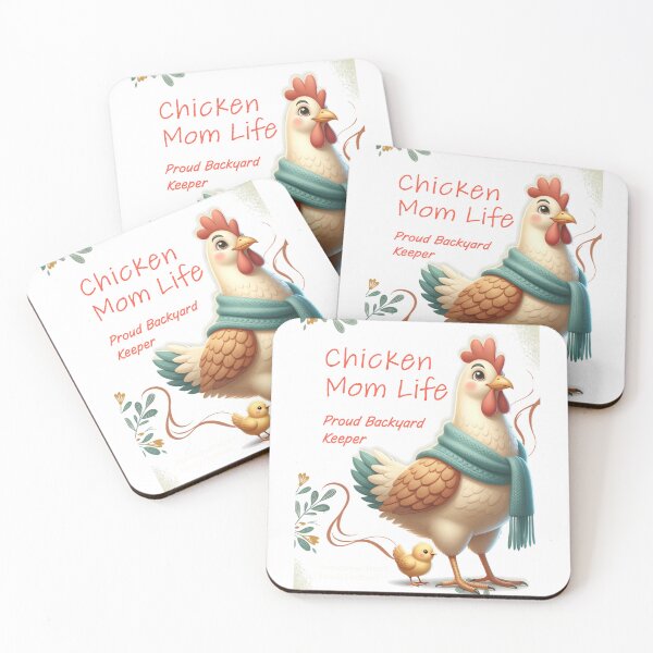 Item preview, Chicken Mom Cartoon designed and sold by Bennie Singh.