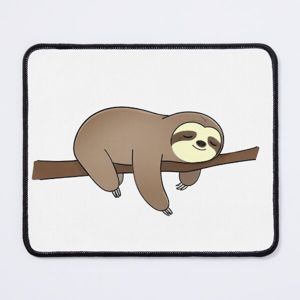 Item preview, Sloth lies on a branch. Tired lazy animal lies on branch, sloth sleeps and dreams. Design element for postcards. Cartoon minimalism designed and sold by ArtEventET.