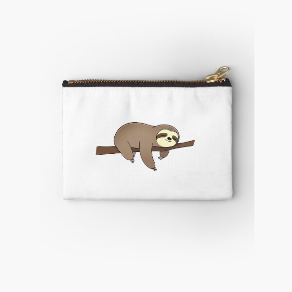 Item preview, Sloth lies on a branch. Tired lazy animal lies on branch, sloth sleeps and dreams. Design element for postcards. Cartoon minimalism  designed and sold by ArtEventET.