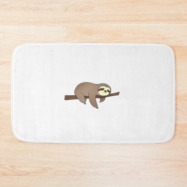 Item preview, Sloth lies on a branch. Tired lazy animal lies on branch, sloth sleeps and dreams. Design element for postcards. Cartoon minimalism  designed and sold by ArtEventET.