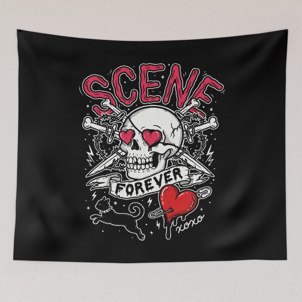 Item preview, Scene Forever Skull Crossed Swords Emo Gift designed and sold by Say It With Ink.