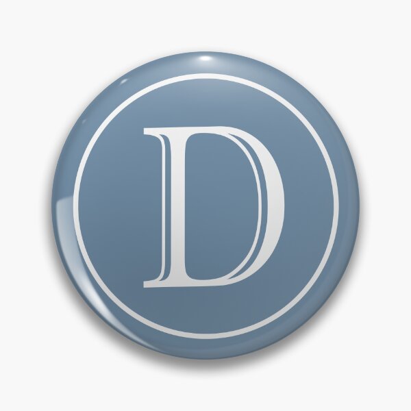 Item preview, Initial Letter D Classic Circle designed and sold by Jeallan Designs.