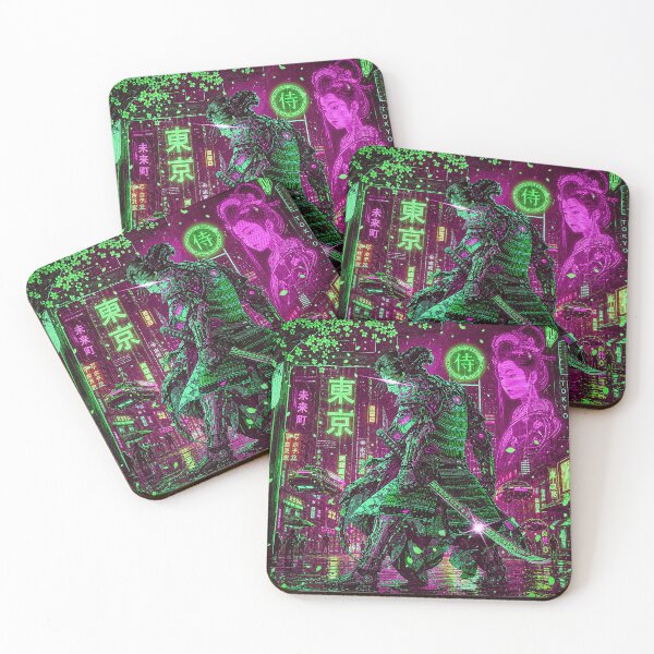 Item preview, Cyberpunk Geisha & Samurai | Neon Tokyo Japanese Futurism designed and sold by RhymeArc.