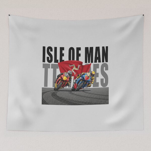 Item preview, Isle of Man TT Races Flag Superbike Battle Graphic designed and sold by KiwiRider.