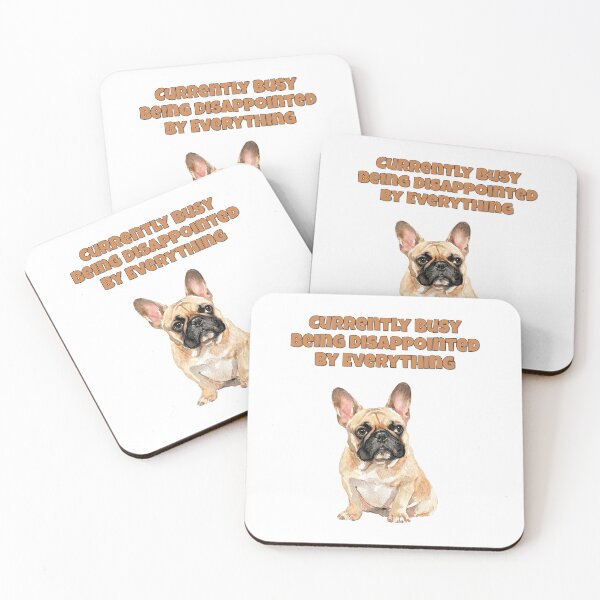 Item preview, Disappointed French Bulldog Frenchie Sarcastic Art designed and sold by NatureUnleashed.