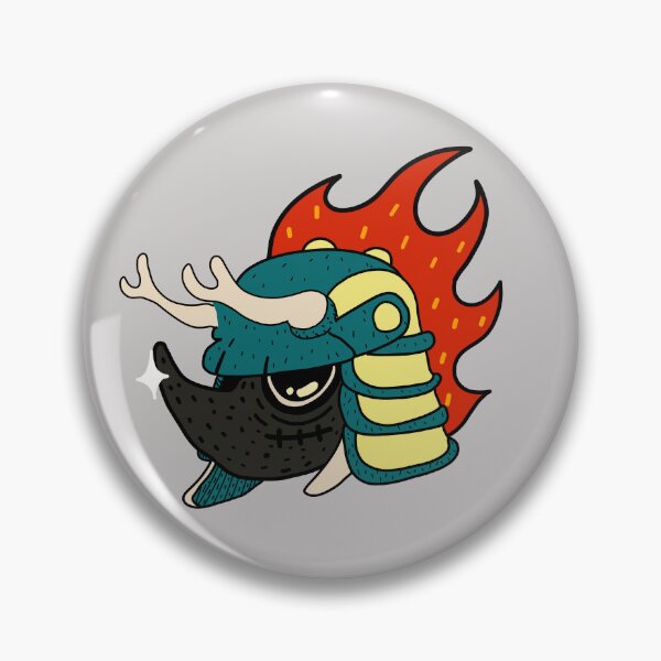 Item preview, Flaming Kabuto Samurai Helmet | Japanese Beetle Warrior designed and sold by kuwagatamushi.
