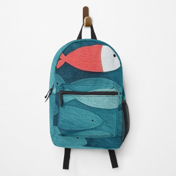 Item preview, Stand Out Red Fish Swimming Opposite Way Be Different Concept Art designed and sold by LYAN-STORE.