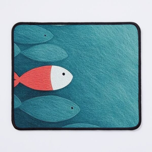Item preview, Stand Out Red Fish Swimming Opposite Way Be Different Concept Art designed and sold by LYAN-STORE.