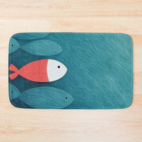 Item preview, Stand Out Red Fish Swimming Opposite Way Be Different Concept Art designed and sold by LYAN-STORE.