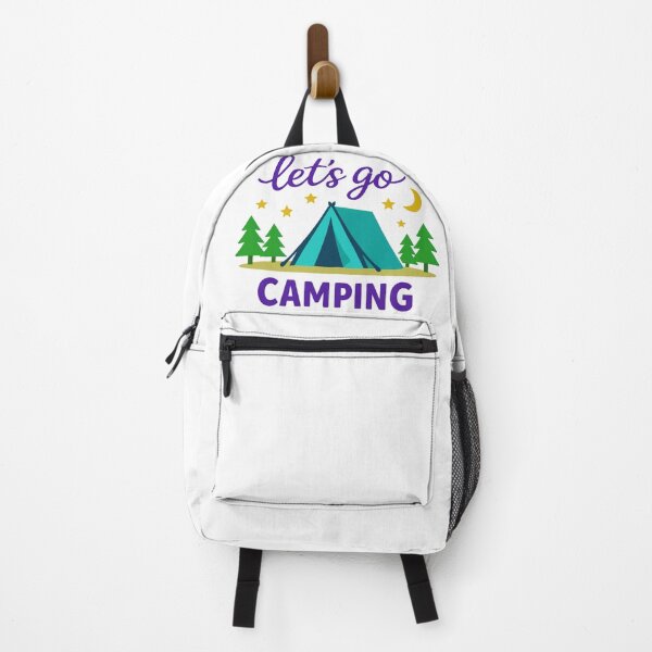 Item preview, Let’s Go Camping – Colorful Modern Tent & Pine Trees Design designed and sold by GabeMountainArt.
