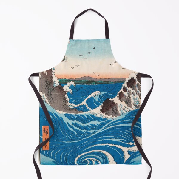 Item preview, View Of The Naruto Whirlpools and waves at Awa.ocean landscape art print by Utagawa Hiroshige designed and sold by Jéanpaul Ferro.