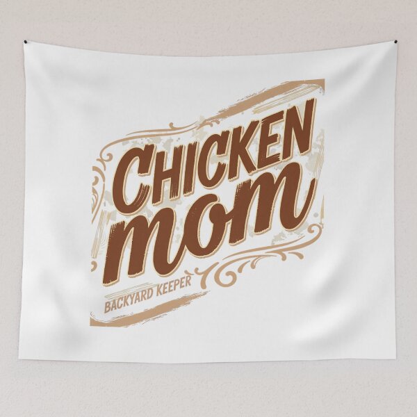 Item preview, Chicken Mom Bold Typography Style designed and sold by Bennie Singh.