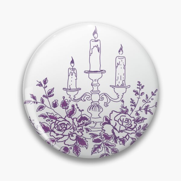Item preview, Gothic Candles Purple and White designed and sold by RepeatCandy.