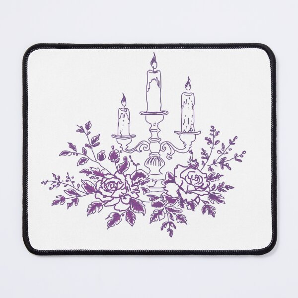 Item preview, Gothic Candles Purple and White designed and sold by RepeatCandy.