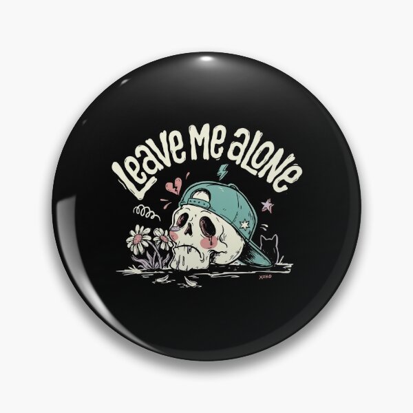 Item preview, Leave Me Alone Sad Skull Scene Kid Gift designed and sold by Say It With Ink.