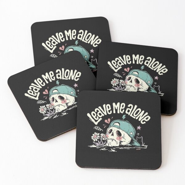 Item preview, Leave Me Alone Sad Skull Scene Kid Gift designed and sold by Say It With Ink.