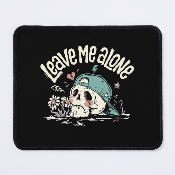 Item preview, Leave Me Alone Sad Skull Scene Kid Gift designed and sold by Say It With Ink.