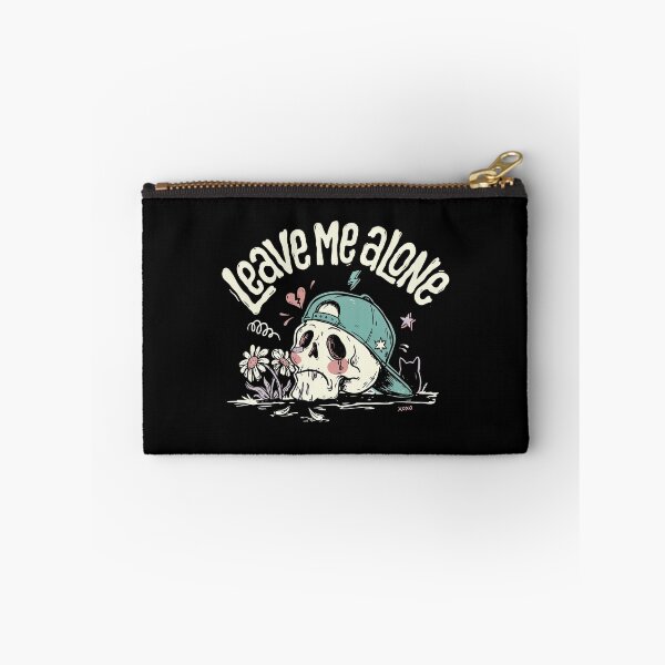 Item preview, Leave Me Alone Sad Skull Scene Kid Gift designed and sold by Say It With Ink.