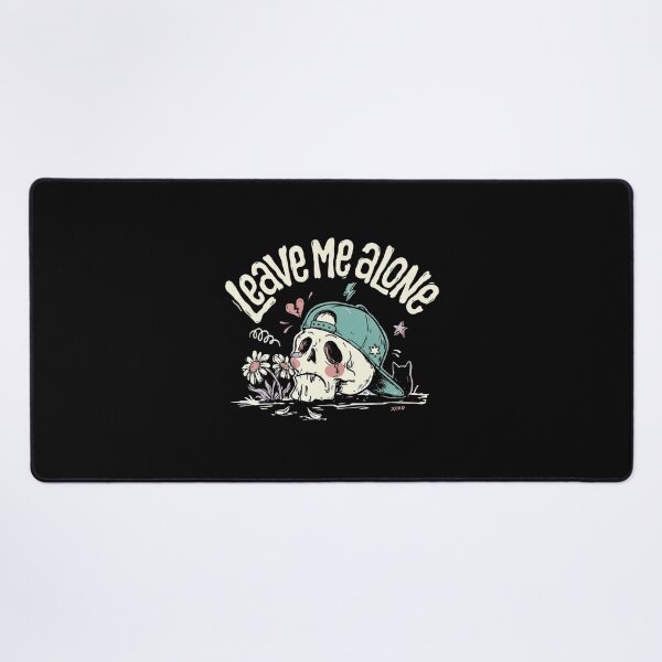 Item preview, Leave Me Alone Sad Skull Scene Kid Gift designed and sold by Say It With Ink.