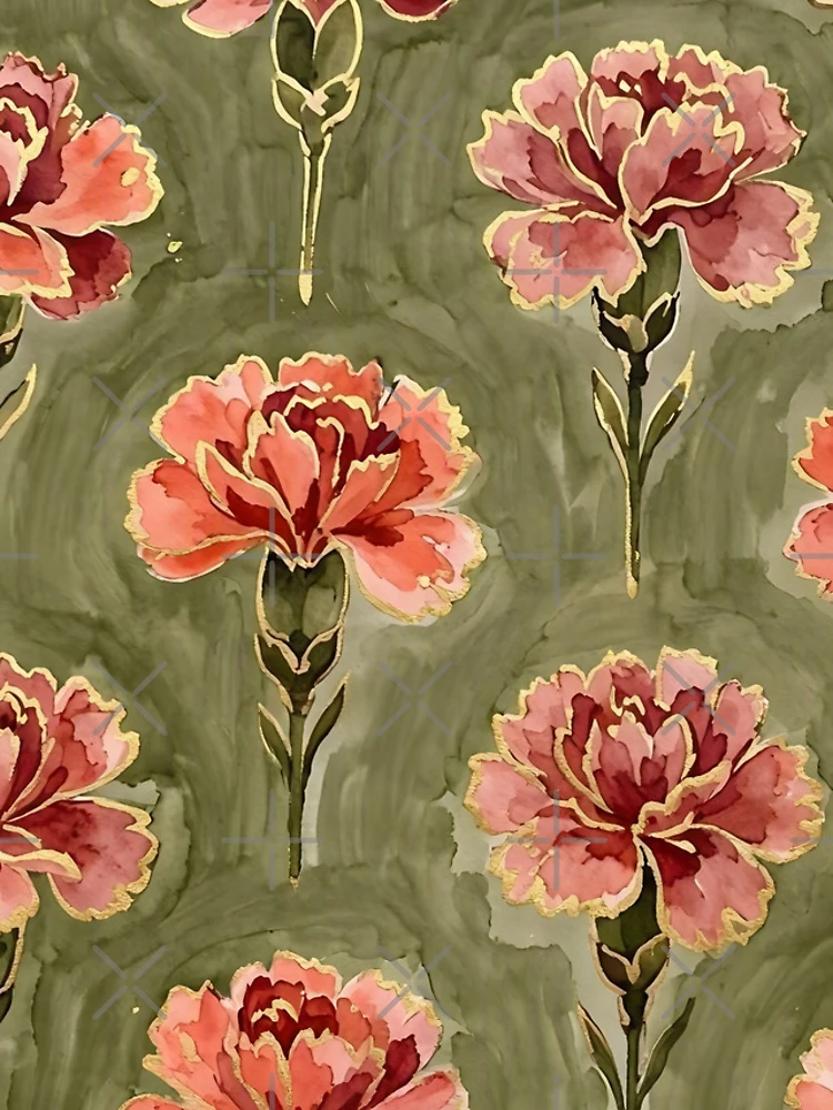 Thumbnail 4 of 4, iPhone Case, Carnations  designed and sold by GraphicsClub.