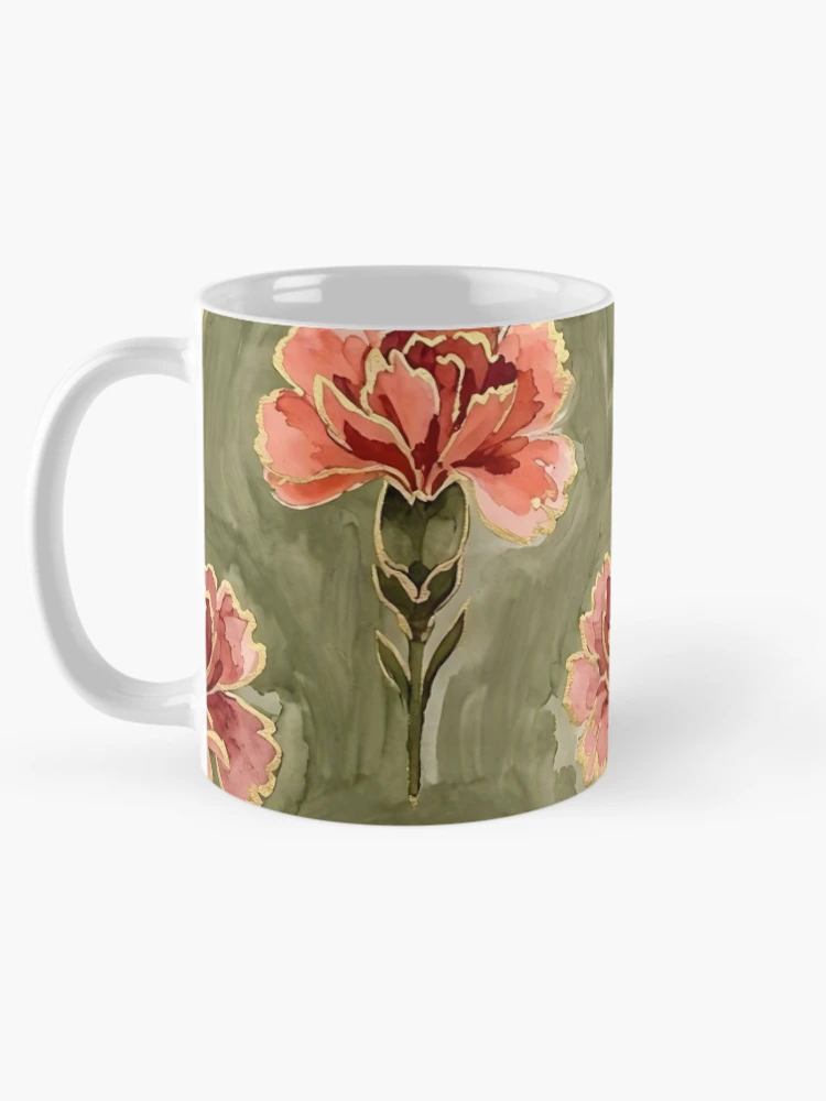 Thumbnail 5 of 6, Coffee Mug, Carnations designed and sold by GraphicsClub.