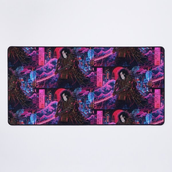 Item preview, The Great Wave of Neo Tokyo | Cyberpunk Kabuki Warrior designed and sold by RhymeArc.