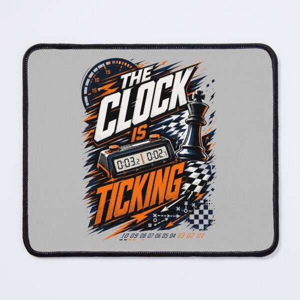Item preview, The Clock Is Ticking Fast Chess Design designed and sold by KnightVibe.