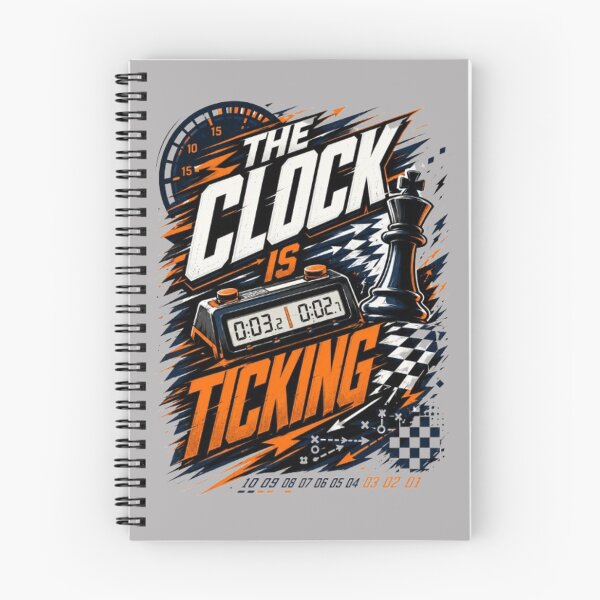 Item preview, The Clock Is Ticking Fast Chess Design designed and sold by KnightVibe.