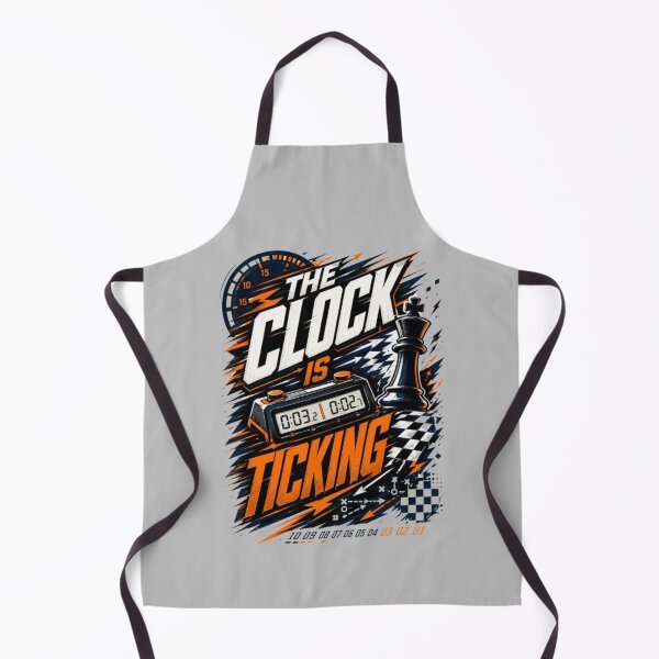 Item preview, The Clock Is Ticking Fast Chess Design designed and sold by KnightVibe.