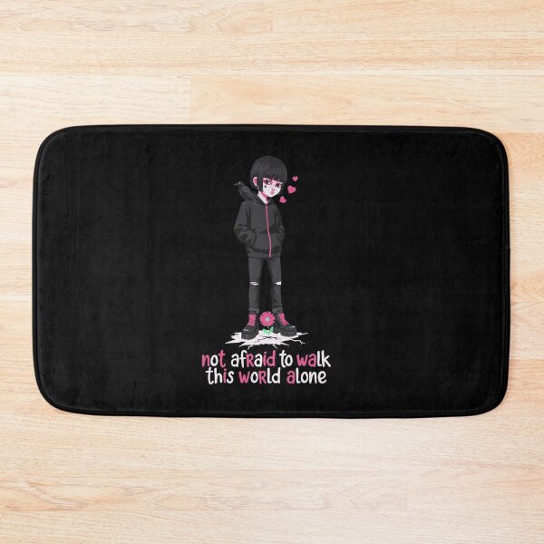 Item preview, Not Afraid To Walk This World Alone Emo Girl designed and sold by Say It With Ink.