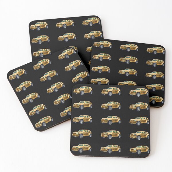 Item preview, Gold combat truck emerald glass car 4x4 designed and sold by C3R0.