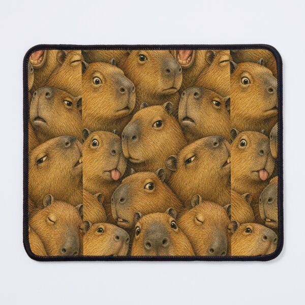 Item preview, Cute Capybara Faces Portrait Collage designed and sold by merchxwear.