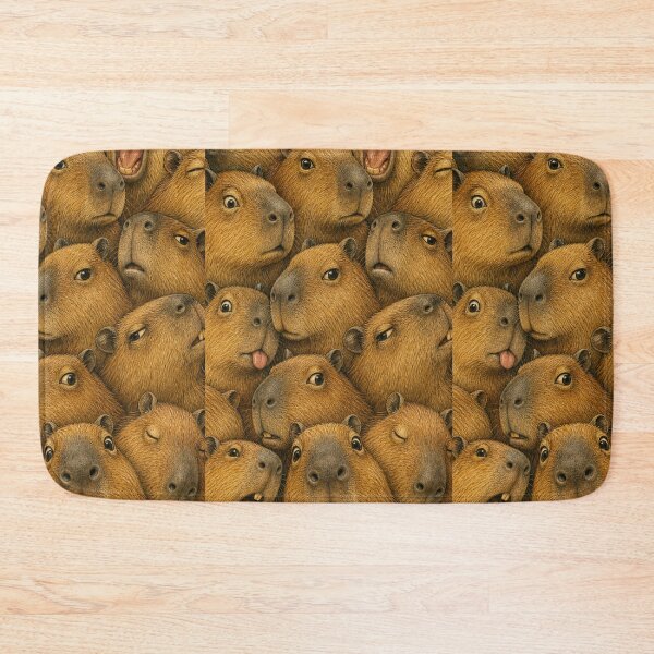 Item preview, Cute Capybara Faces Portrait Collage designed and sold by merchxwear.