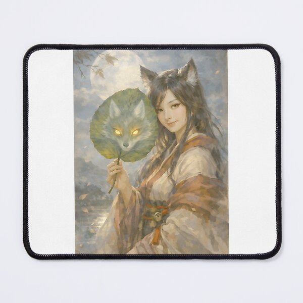 Item preview, Japanese Kitsune Fox Trickster Shapeshifter Art T-Shirt PERFECT GIFT FOR YOU AND FRIENDS designed and sold by YoussefQarbi.