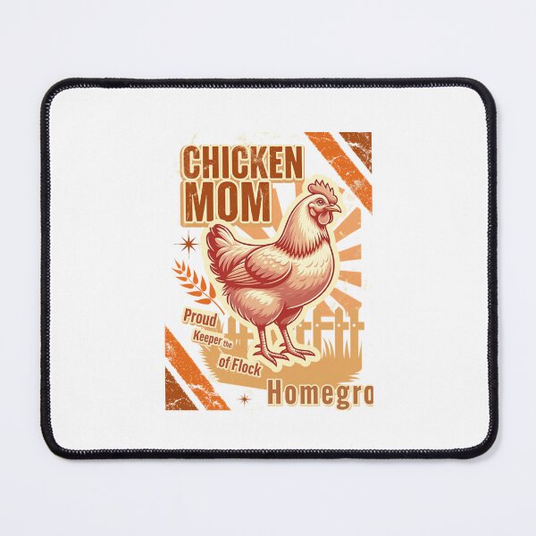 Item preview, Chicken Mom Distressed Retro Style designed and sold by Bennie Singh.