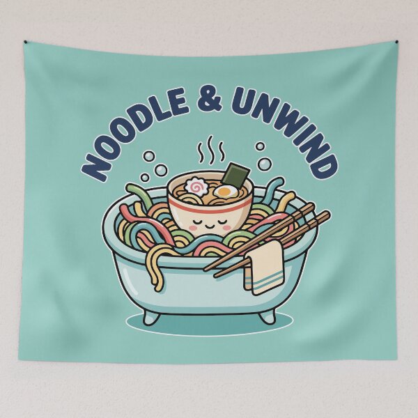 Item preview, Noodle & Unwind designed and sold by PeachMelodyShop.