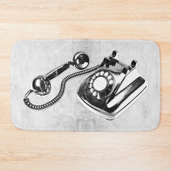 Item preview, Vintage Rotary Dial Desk Telephone Coiled Cord Retro designed and sold by Ghoul Enterprises.
