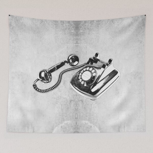 Item preview, Vintage Rotary Dial Desk Telephone Coiled Cord Retro designed and sold by Ghoul Enterprises.
