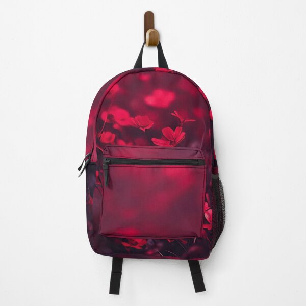 Item preview, Dark Red Flowers Field Romantic Crimson Floral Bokeh designed and sold by LYAN-STORE.
