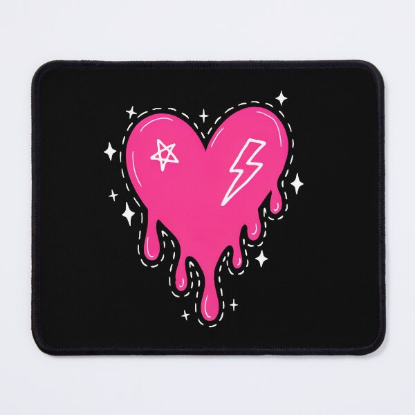 Item preview, Pink Dripping Heart Lightning Bolt Scene Kid designed and sold by Say It With Ink.